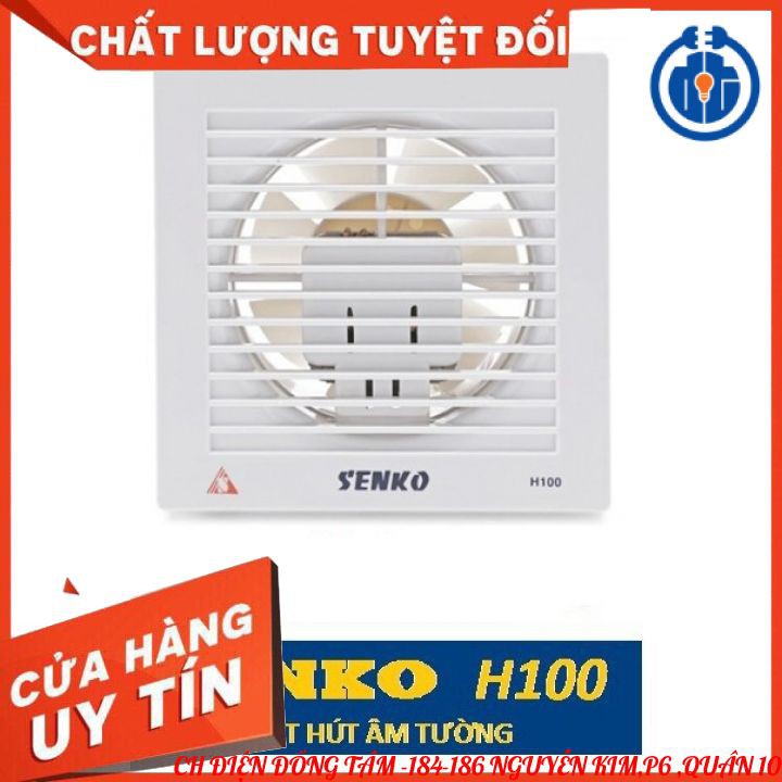 ⚡[Hàng SENKO Chính Hãng ]⚡ QUẠT HÚT ÂM TƯỜNG H100 SENKO - Bảo Hành 2 Năm.