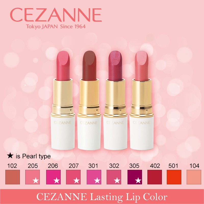 (màu thật hình bên) son môi Cezanne lipstick lâu trôi, dưỡng ẩm | BigBuy360 - bigbuy360.vn