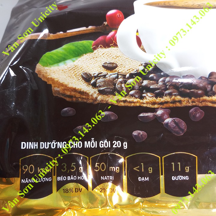 Cà phê sữa Ngon Trần Quang bịch lớn 1.04Kg (52 gói dài * 20g)