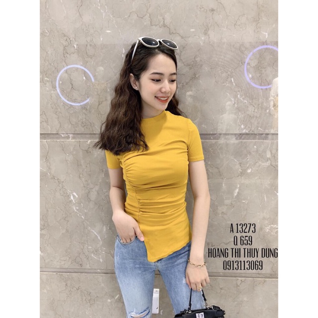 Áo thun vạt trước dài