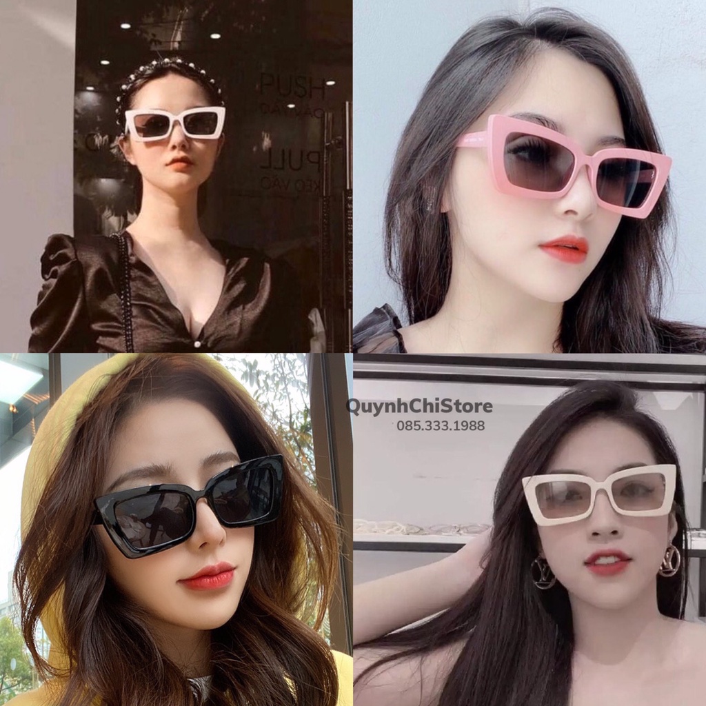 Kính Mắt Mèo Thời Trang Đi Biển Du Lịch Sang Chảnh Nhiều Màu Sắc Trẻ Trung Quỳnh Chi Shop