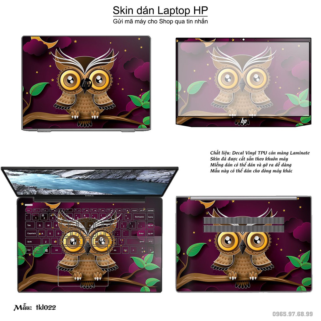 Skin dán Laptop HP in hình thiết kế _nhiều mẫu 5 (inbox mã máy cho Shop)