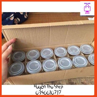 12 hũ thủy tinh làm sữa chua có nap