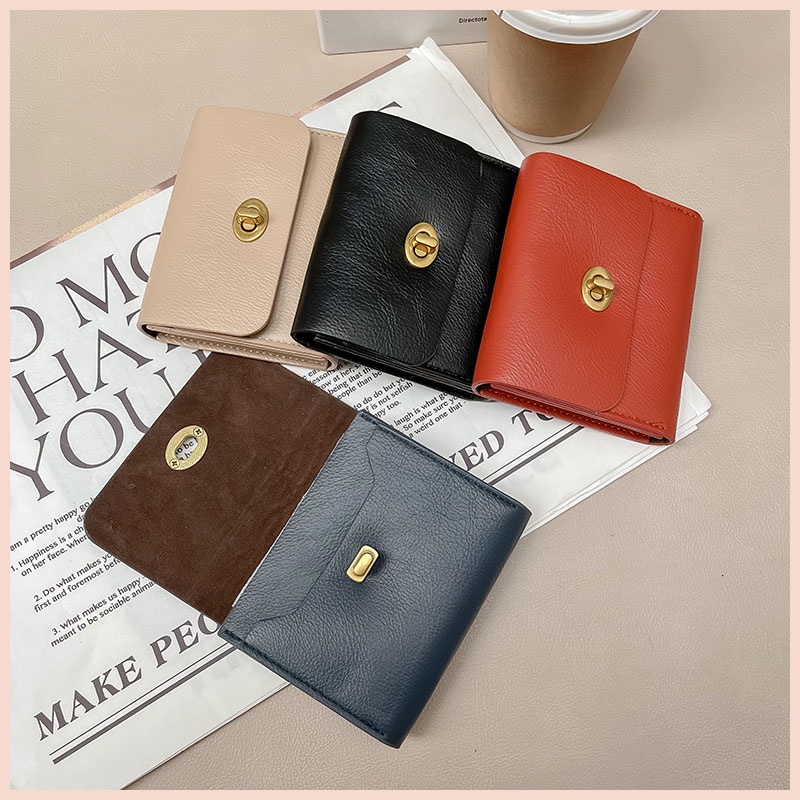 Ví nữ mini đựng thẻ cầm tay card holder da nhiều ngăn cao cấp W192 Micocah chính hãng