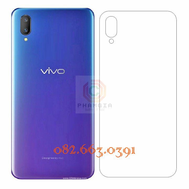 Dán PPF Vivo V11 bóng, nhám cho màn hình, mặt lưng, full lưng bảo vệ