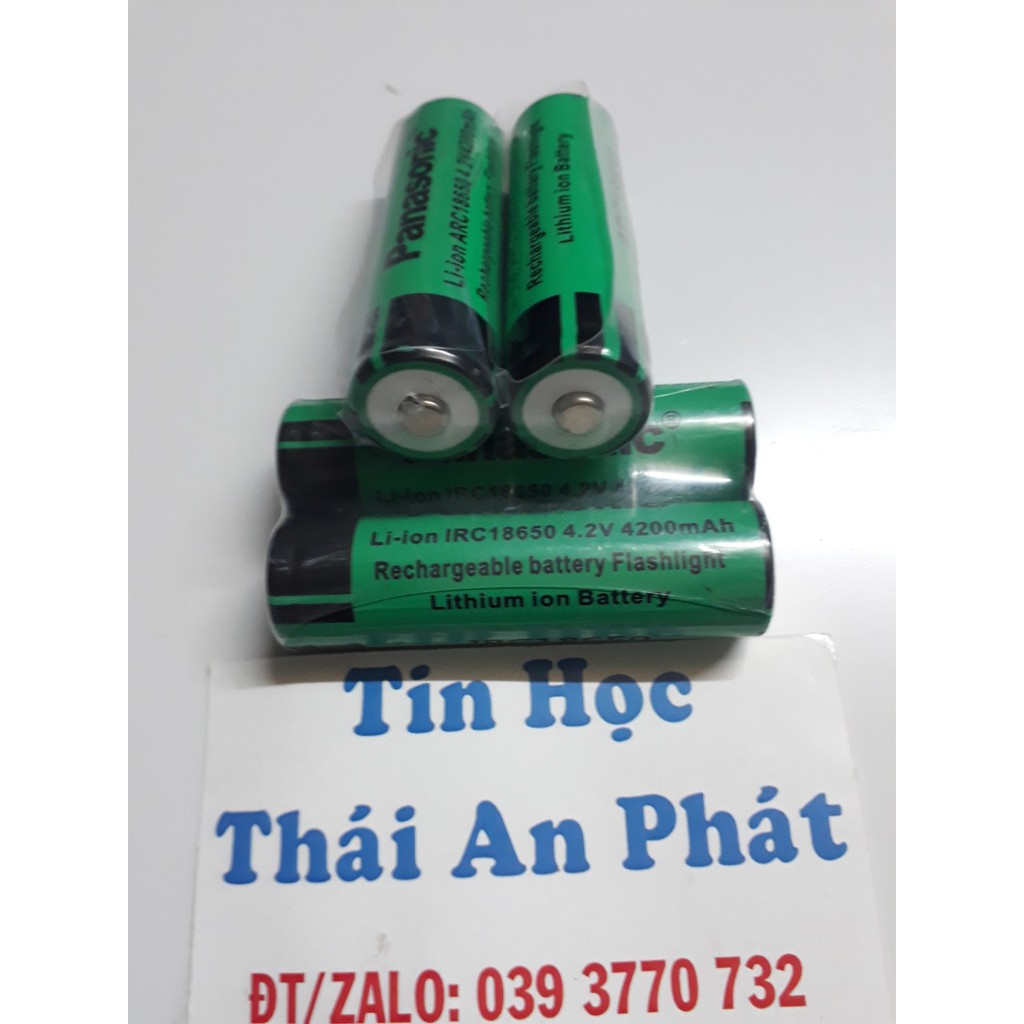 2 Viên Pin Sạc Li-on ARC 18650 Panasonic 4200mAh đầu cao, hàng chất lượng