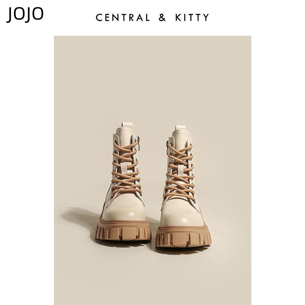 Giày Boot Martin Đế Dày Tăng Chiều Cao Phong Cách Mới Cho Nữ