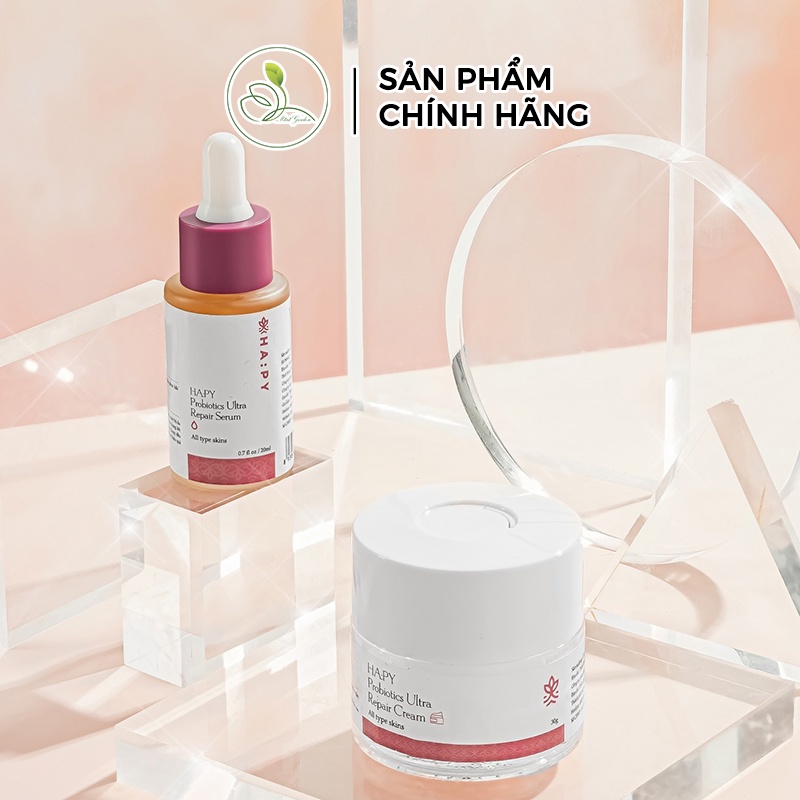 Kem phục hồi da Mini Garden Ha:py  Probiotics Ultra Repair Cream 30gram giúp sáng trẻ hóa làn da PV1027