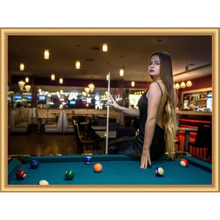 Tranh dán tường VTC trang trí quán bida UD0559 kim sa