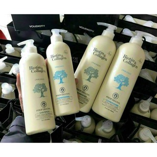 Dầu gội xả Biotin Collagen phục hồi chống rụng tóc 1000ml