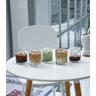 Ly thuỷ tinh hoạ tiết 290ml - 330ml