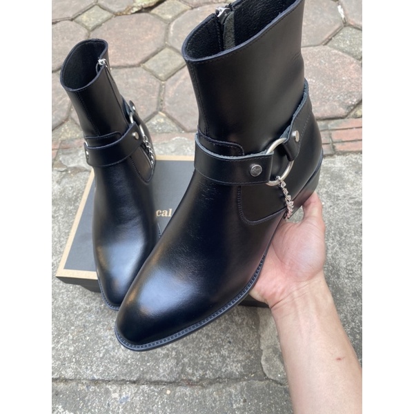 4cm Heels Zipper Boots tặng kèm straps