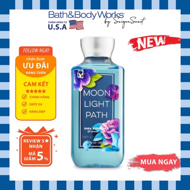 Sữa tắm Bath & Body Works - Moonlight Path (295ml)