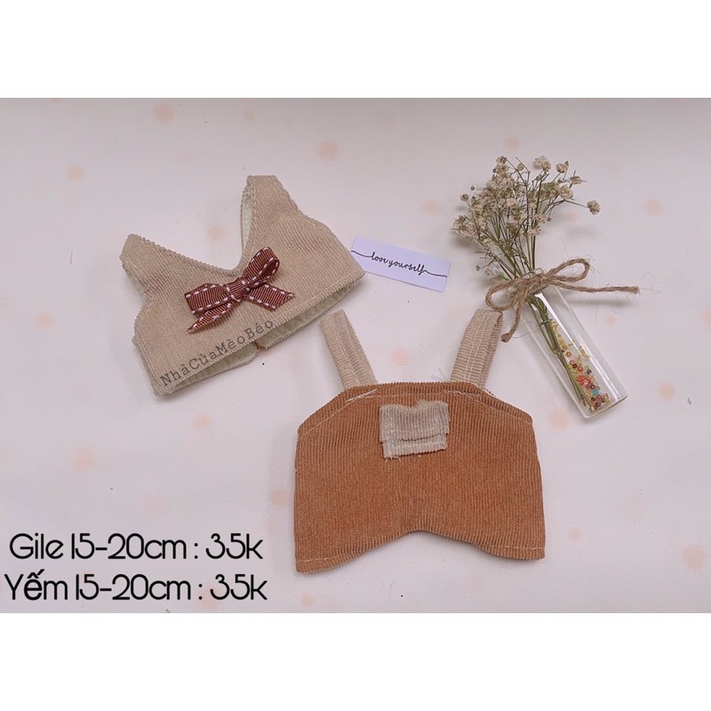 Gile kèm áo. doll 15cm. Doll 20cm