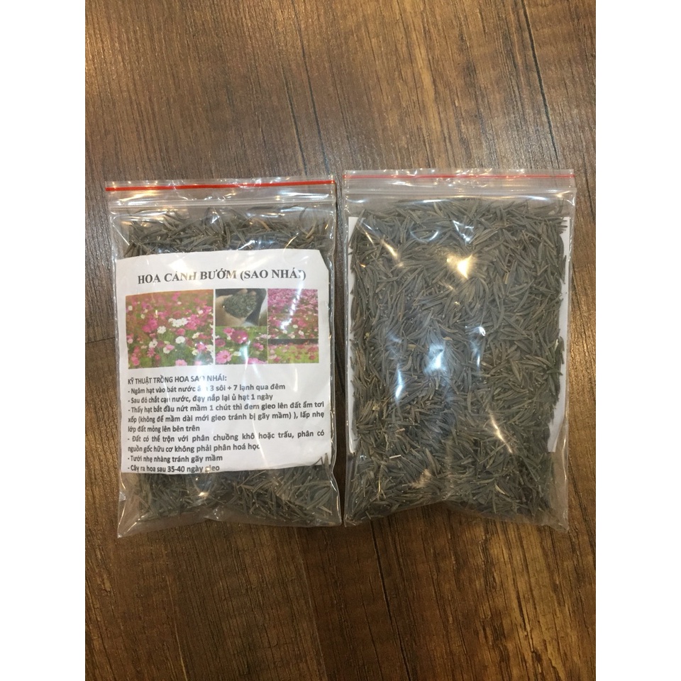 Hạt giống hoa sao nhái - cánh bướm mix màu GÓI NỬA LẠNG 50gr nhiều hạt (đỏ, hồng, trắng) đẹp tỷ lệ nảy mầm cao HSN005