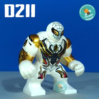 Non Lego Spider Man - Người nhện trong trang phục Avenger trắng - D211