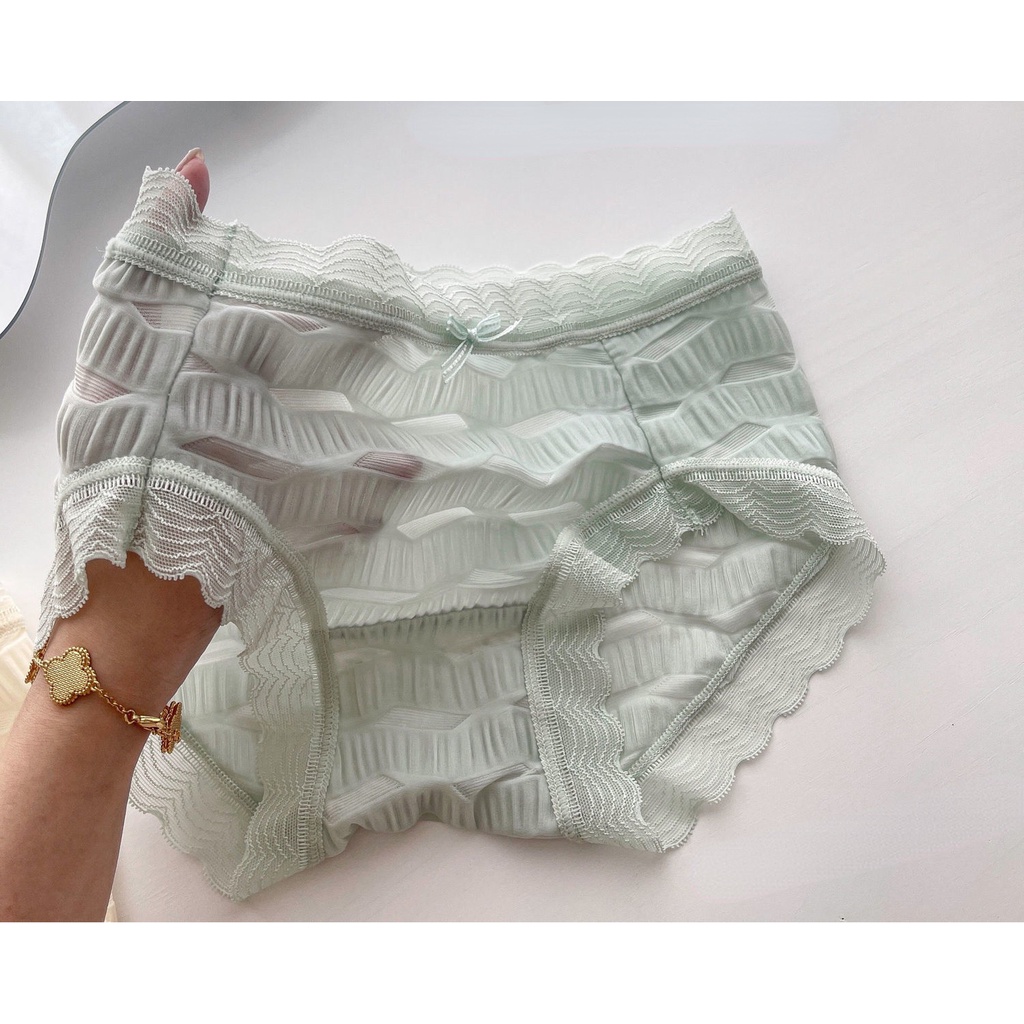 Quần Lót cotton Phối Ren Thoáng Khí Quyến Rũ Dành Cho Nữ