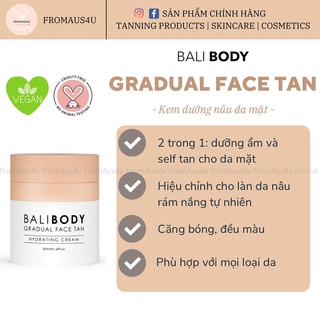 Kem dưỡng nâu da - Balibody Gradual face tan