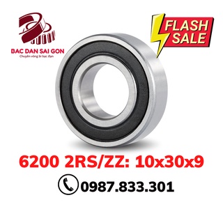 Vòng bi bạc đạn 6200 2rs/zz 10x30x9 giá rẻ vô địch.