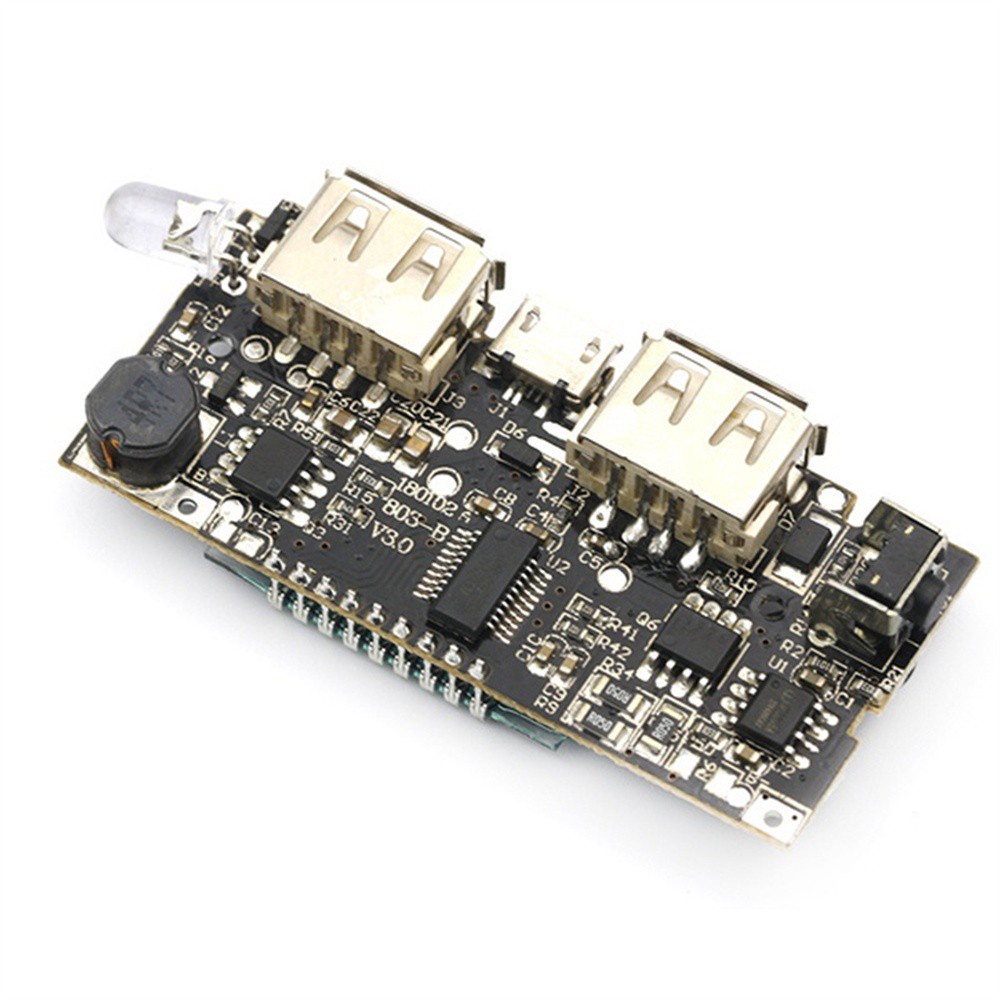 Mô Đun Bo Mạch Chủ Pcba Hai Cổng Usb 18650 5v 1a 2.1a