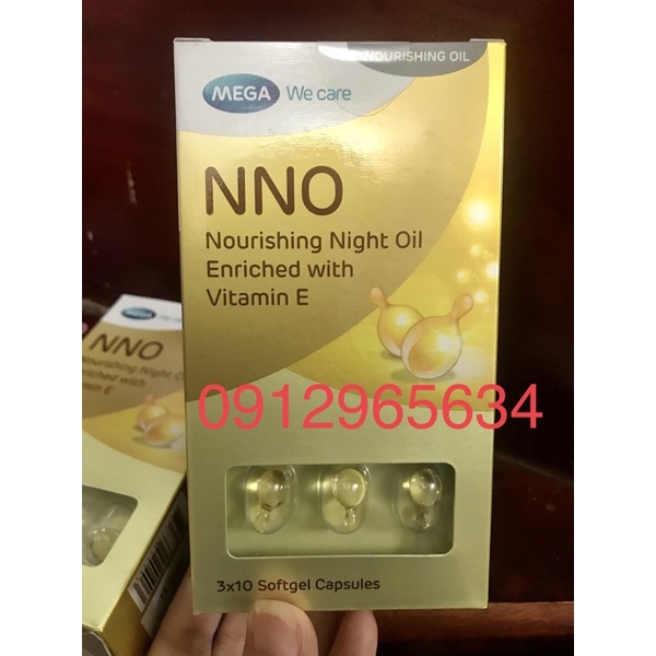 Viên nang vitamin E NNO nhập khẩu Thái Lan serum trắng da dưỡng da