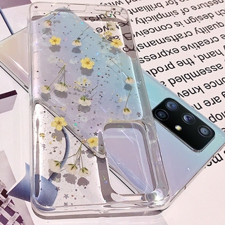 Ốp điện thoại nhựa mềm họa tiết hoa khô độc đáo cho Samsung Galaxy A21S S20 A51 A71 A31 A10