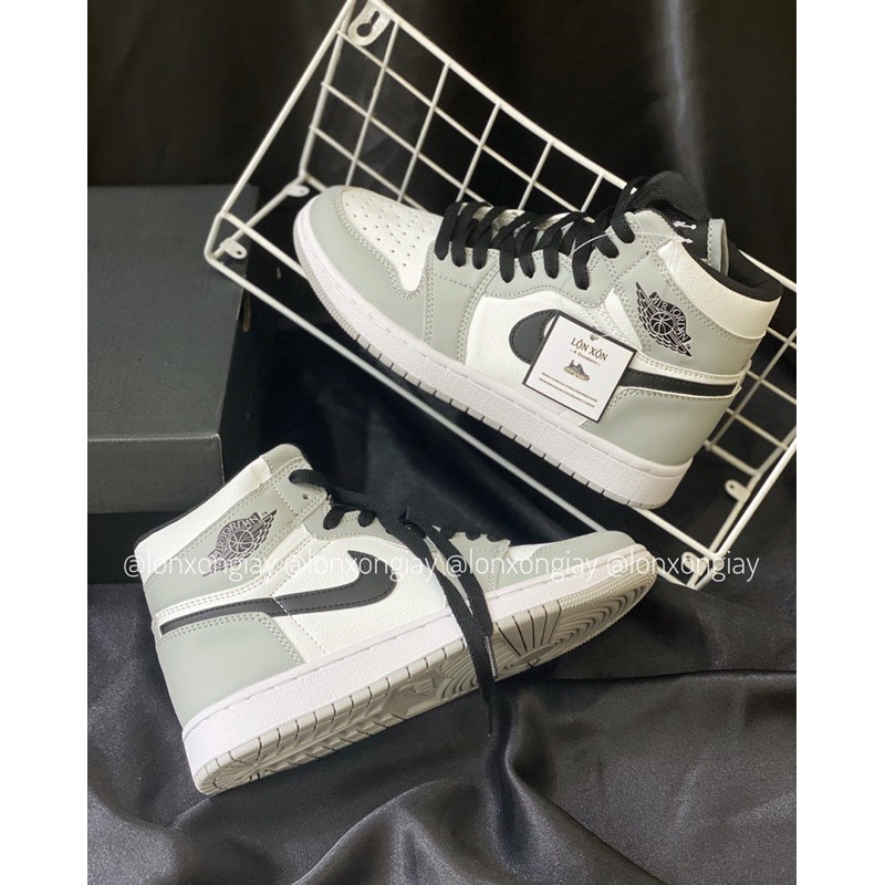 [ ảnh thật ] GIÀY THỂ THAO JD 1 grey smoker cao cồ