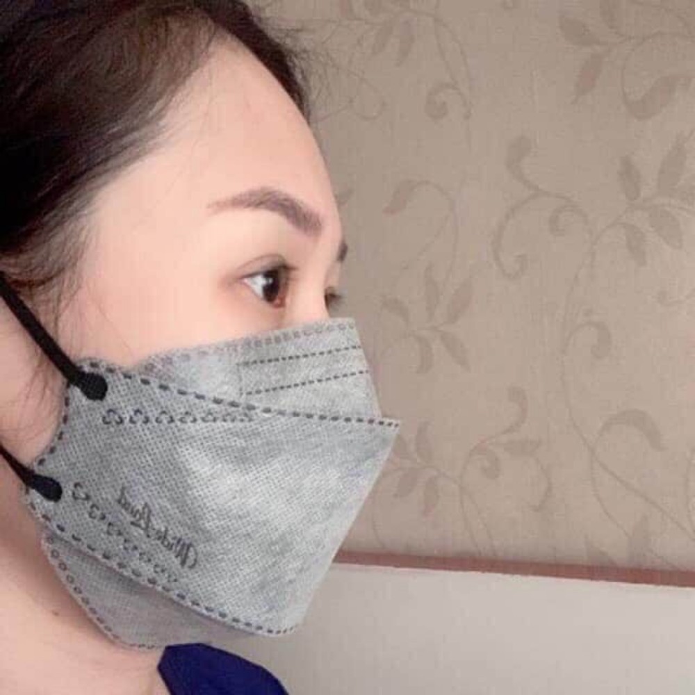 Khẩu trang Hello mask 4D màu Xám 10C