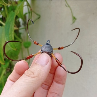 Lưỡi câu tứ tỳ chì đúc  số 10,12