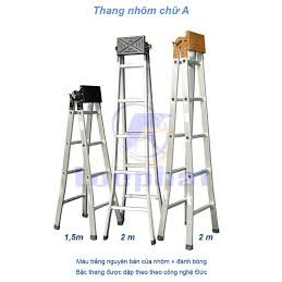 Thang nhôm hộp chữ a cao 2m