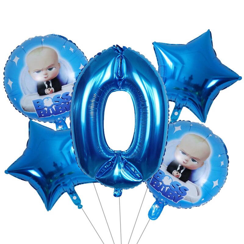 Set 5 bong bóng nhôm hình chữ số 32 inch dùng cho tiệc sinh nhật trẻ em (có bán lẻ)