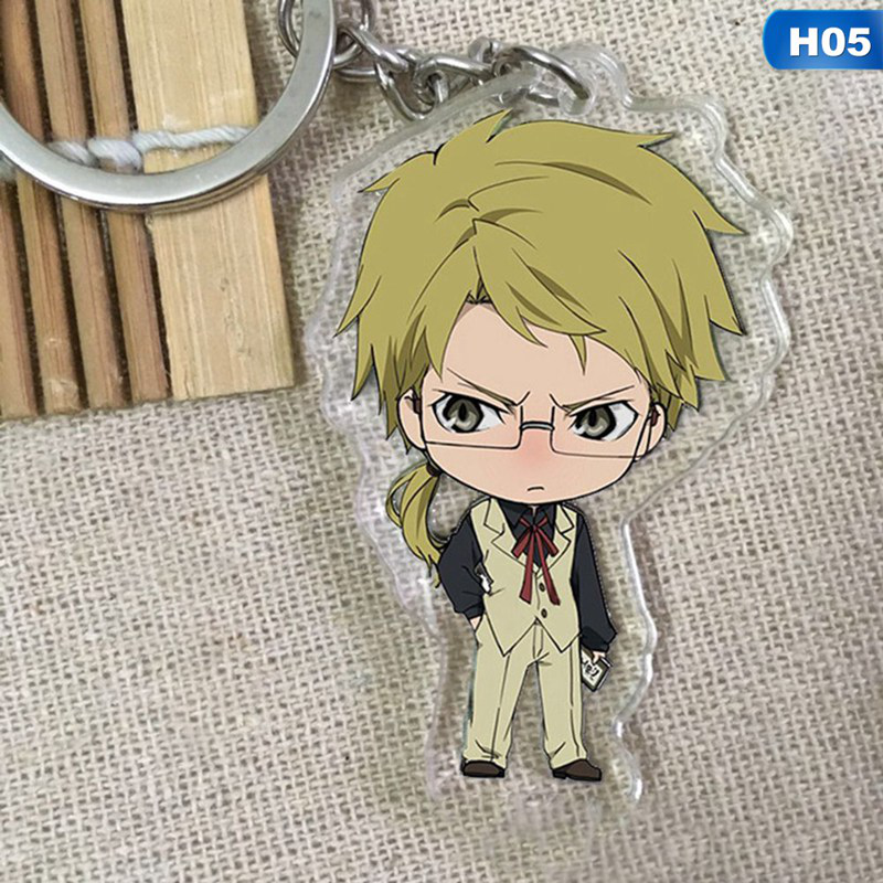 flowersqueen Móc khóa hình nhân vật anime dễ thương