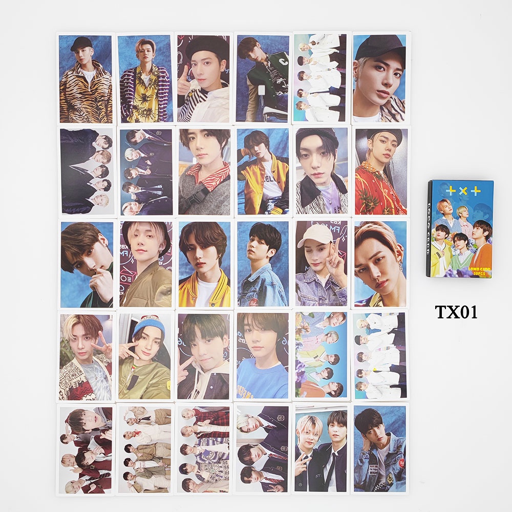 LOMO Thẻ ảnh TXT Cho Người Hâm 55 Cái/bộ Kpop