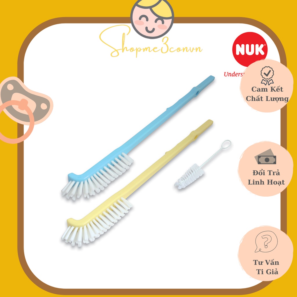 Chổi Cọ Rửa Bình Sữa Và Núm Ty NUK Deluxe Siêu Bền