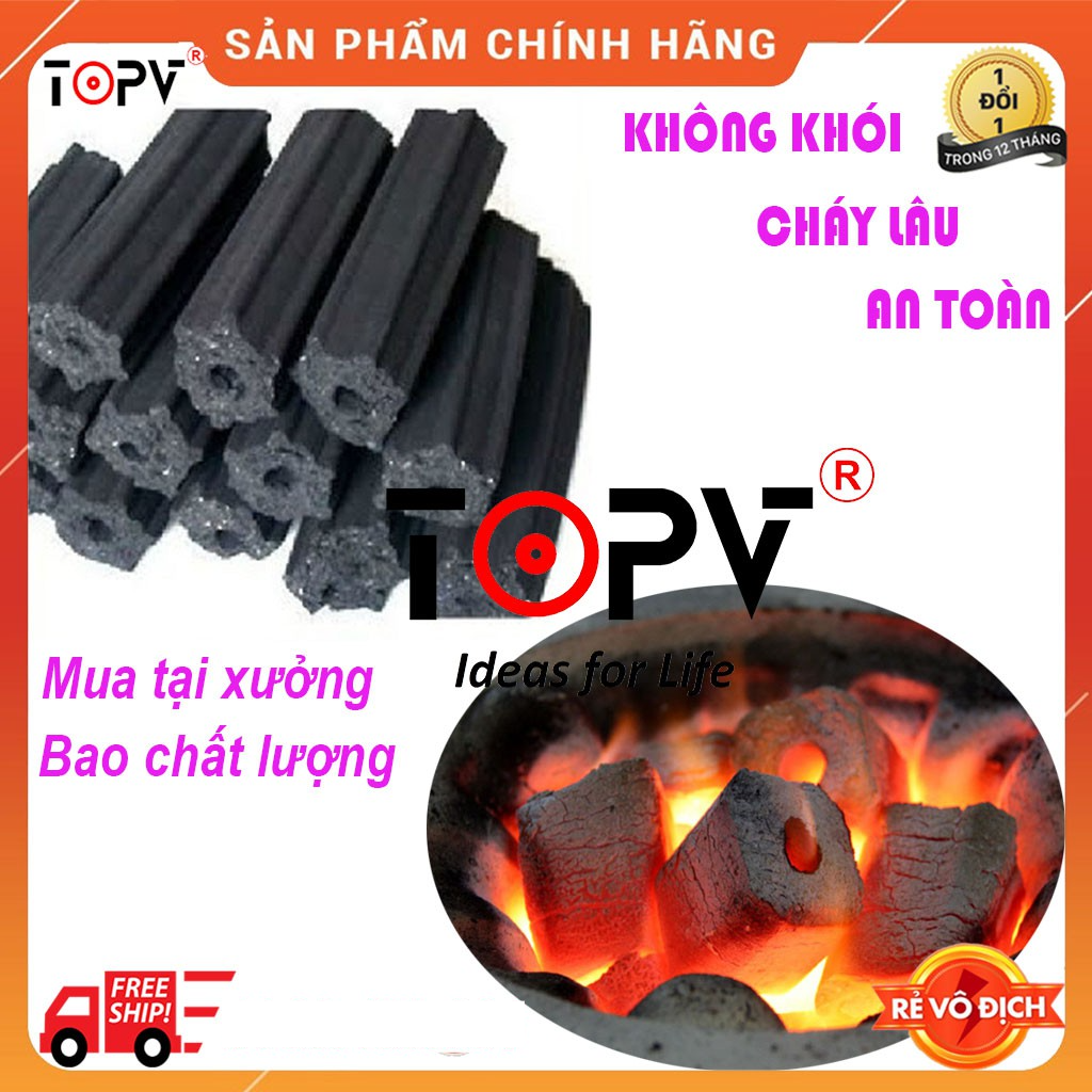 Than nướng không khói than sạch (loại 1kg) cho quán thịt BBQ kiểu Nhật và Hàn Quốc