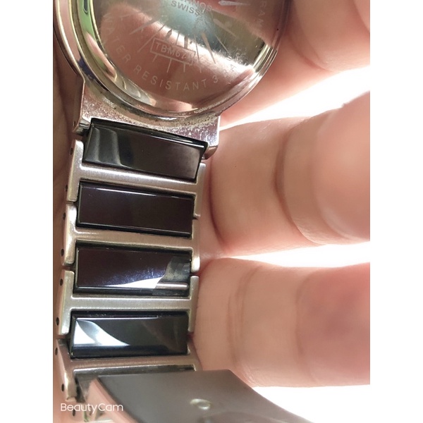 Đồng hồ nam hiệu technos sapphire ceramic quartz