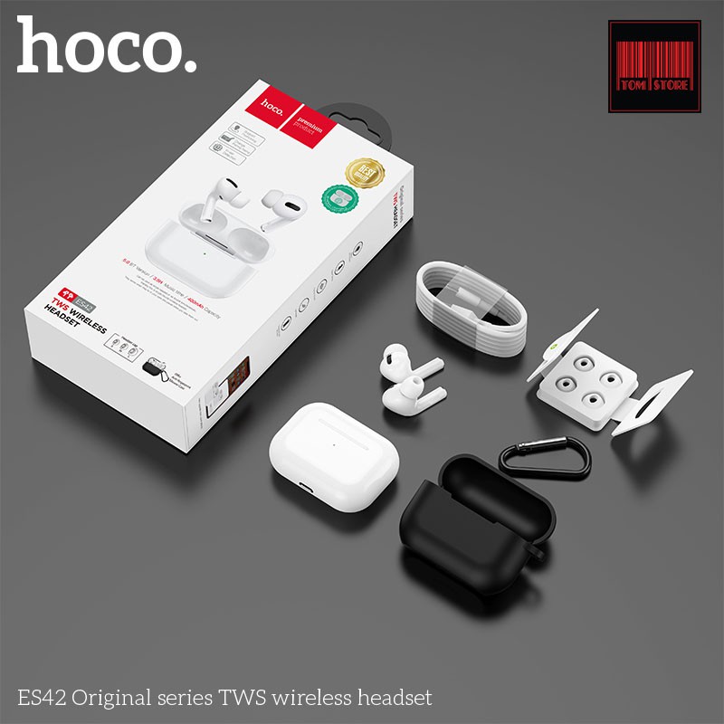 Tai nghe bluetooth Hoco ES42 phiên bản cao cấp hỗ trợ định vị, đổi tên, tăng giảm âm lượng -Bảo hành 12 tháng