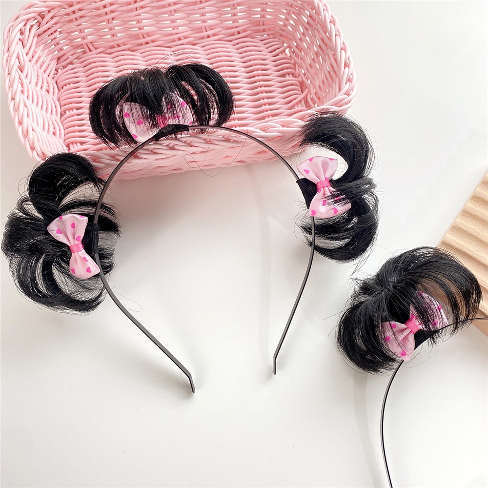 Băng Đô Cài Tóc Đính Nơ Dễ Thương Vui Nhộn Phong Cách Hàn Quốc