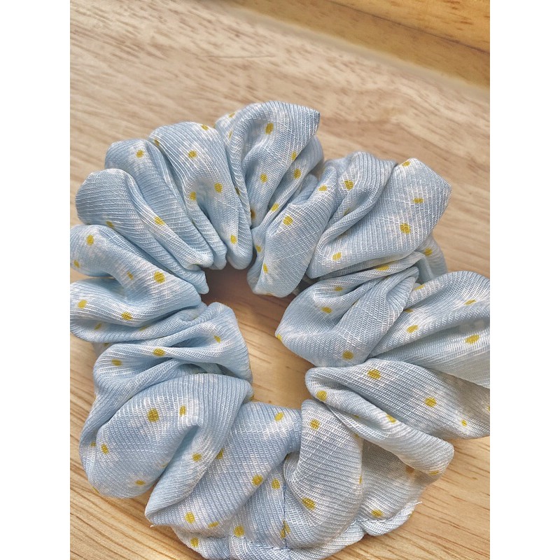 Scrunchies/Kẹp tóc/ Cài tóc hoa cúc xanh