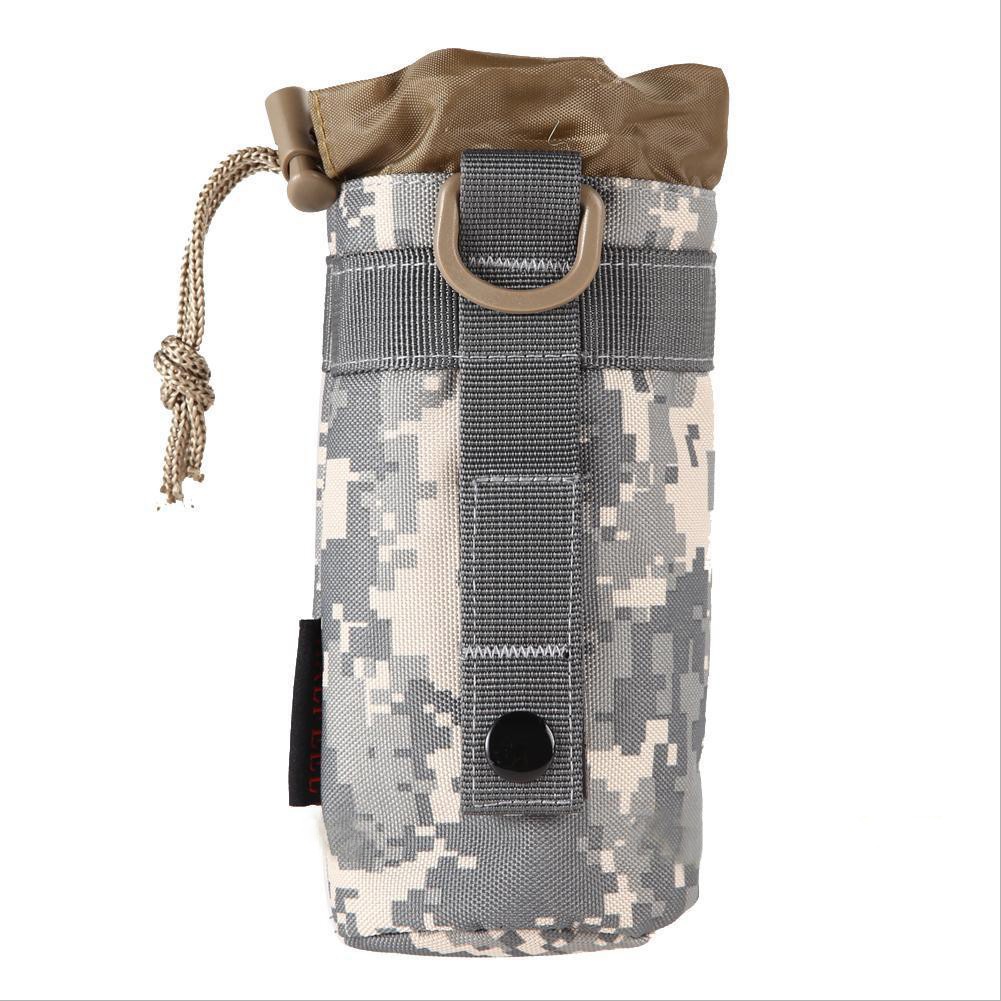 Outdoor Tactical Gear Military Molle System Water Bottle Bag Kettle Pouch Holder