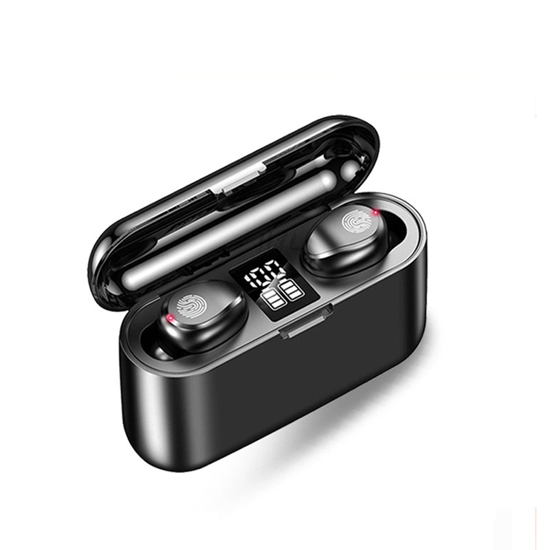 Tai nghe Bluetooth 5.1 không dây F9 TWS HIFI kiểu nhét tai thể thao hỗ trợ cuộc gọi HD cho điện thoại iOS Android