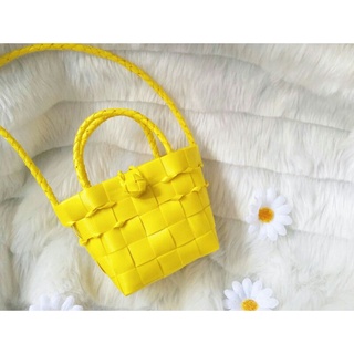 Túi đan handmade kèm dây đeo chéo mini