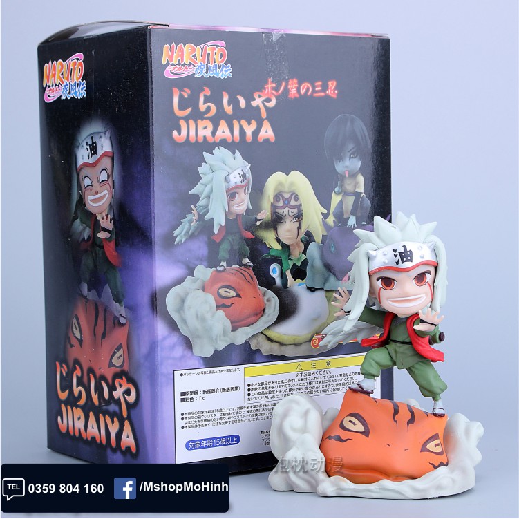 Mô hình Naruto chibi - Tam nin Jiraija + Tsunade + Orochimaru chibi