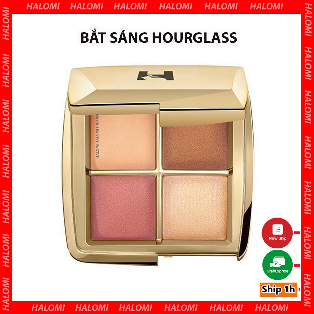 Phấn bắt sáng highlight Hourglass Lighting tạo khối má hồng 4 ô Sephora chính hãng