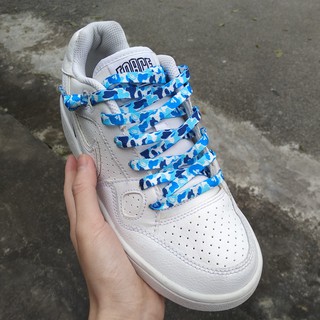 7mm dây mỏng Dây giày bản dẹt hoạ tiết custom giày thể thao sneaker af aj af1 aj1 cv   dài 1m