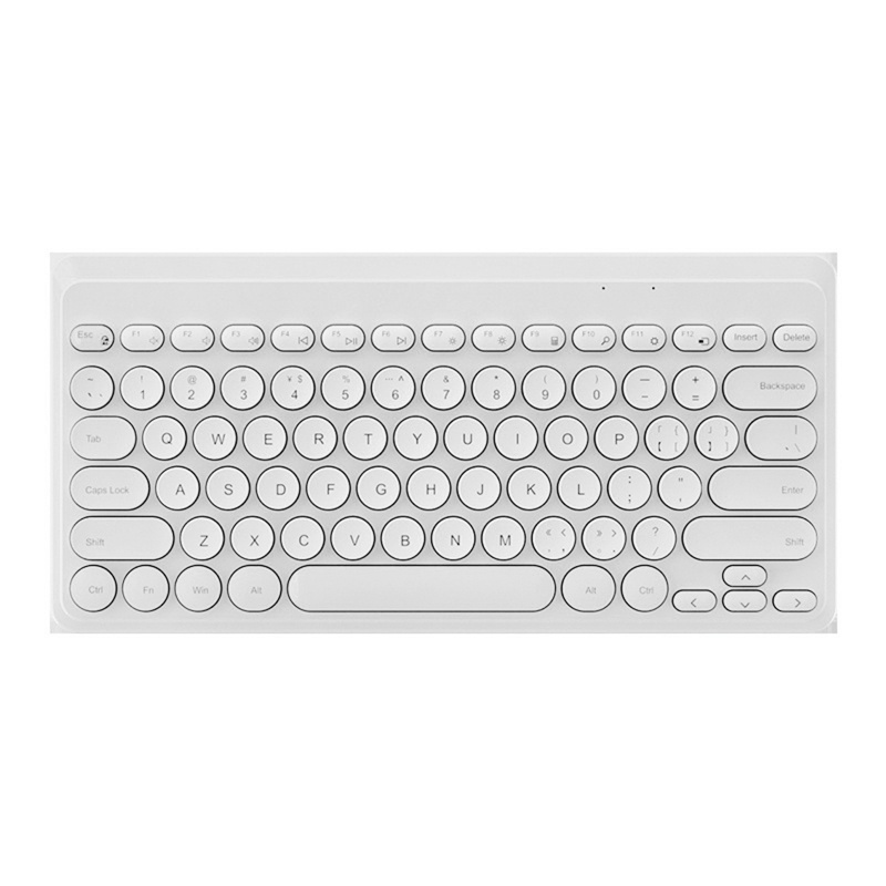 Bàn Phím Tròn Mini 2.4G Di Động Kèm Sạc USB Tiện Dụng Cho Home Offi