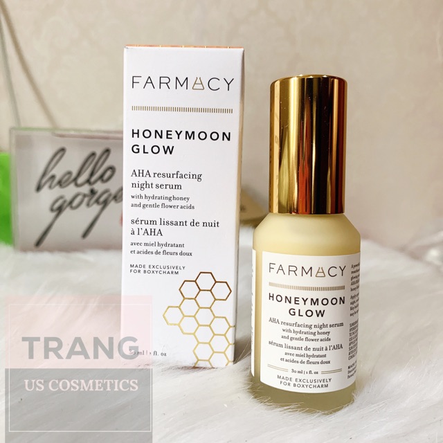 Serum đêm Honeymoon Glow Aha Farmacy