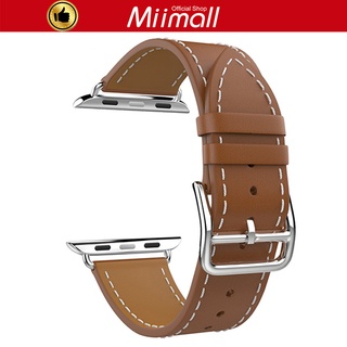 Miimall Dây Đeo Bằng Da Thật Cho cho apple Watch 5/4/3/2/1 38mm 40mm 42mm 44mm