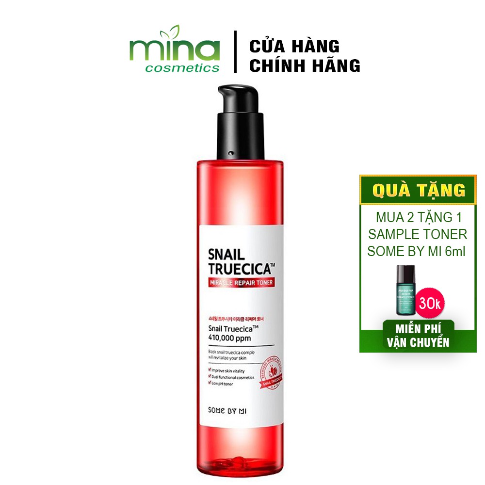 Nước hoa hồng dưỡng ẩm và phục hồi da SOME BY MI SNAIL TRUECICA MIRACLE REPAIR TONER 135ml