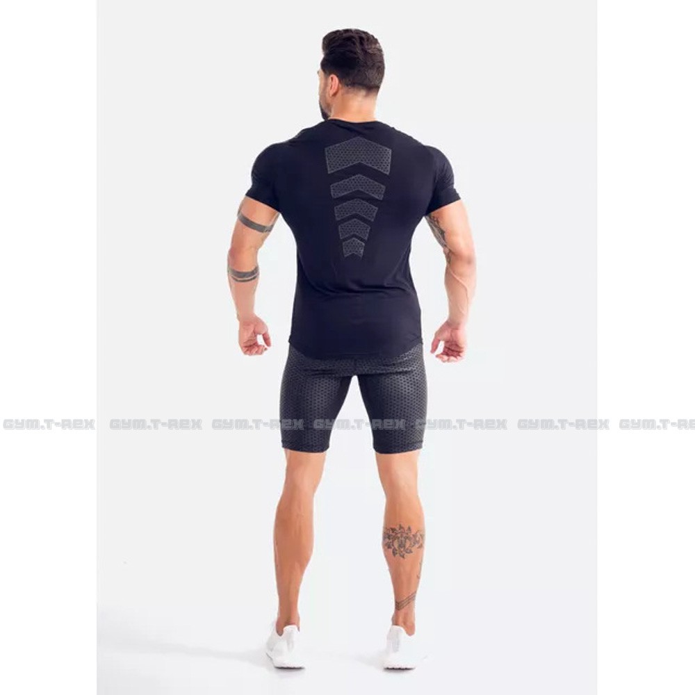 Áo tập gym nam thun co dãn 4 chiều CK SP075, Áo gym nam ôm body [Gym T-Rex]